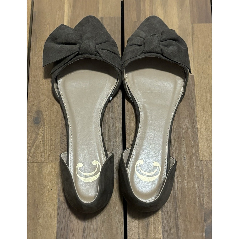 Charming Charlie Shoes Womens 7 Brown Suede Flats Pre-Owned